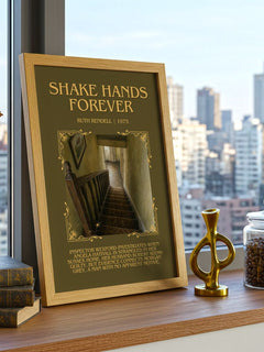 Shake Hands Forever Minimalist Book Poster by Ruth Rendell – image 3