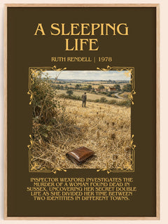 A Sleeping Life Minimalist Book Poster by Ruth Rendell – image 1