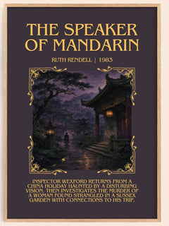 The Speaker of Mandarin Minimalist Book Poster by Ruth Rendell – image 1