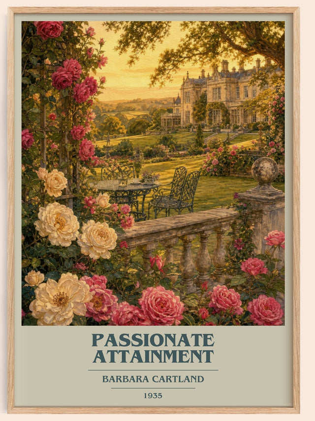 Passionate Attainment Book Cover Poster by Barbara Cartland
