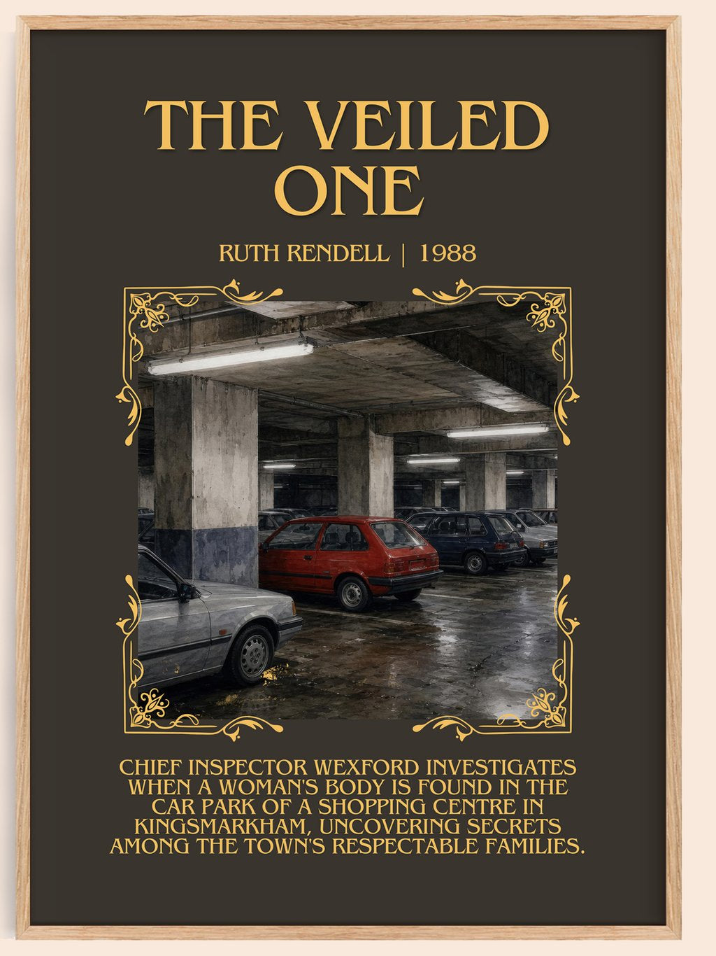 The Veiled One Minimalist Book Poster by Ruth Rendell – book poster