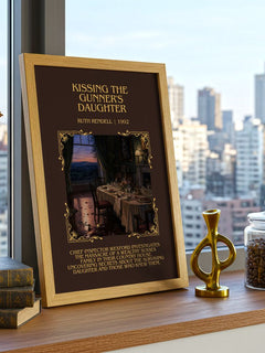 Kissing the Gunner's Daughter Minimalist Book Poster by Ruth Rendell – image 3