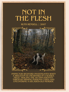 Not in the Flesh Minimalist Book Poster by Ruth Rendell – image 1