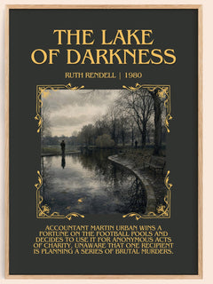 The Lake of Darkness Minimalist Book Poster by Ruth Rendell – image 1