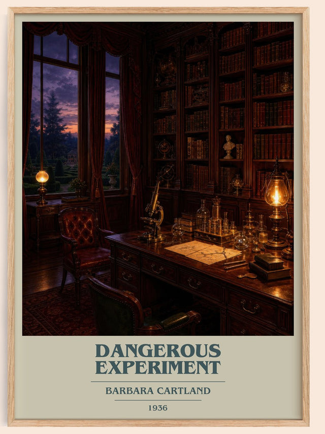 Dangerous Experiment Book Cover Poster by Barbara Cartland