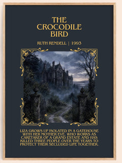 The Crocodile Bird Minimalist Book Poster by Ruth Rendell – image 1