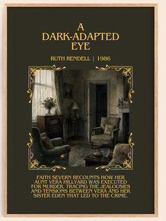 A Dark-Adapted Eye Minimalist Book Poster by Ruth Rendell – image 1