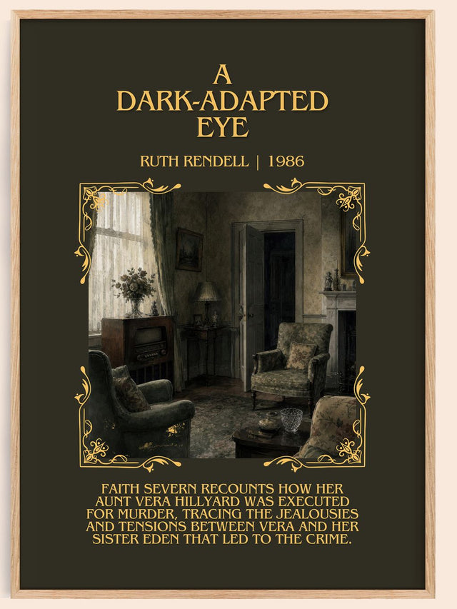 A Dark-Adapted Eye Minimalist Book Poster by Ruth Rendell