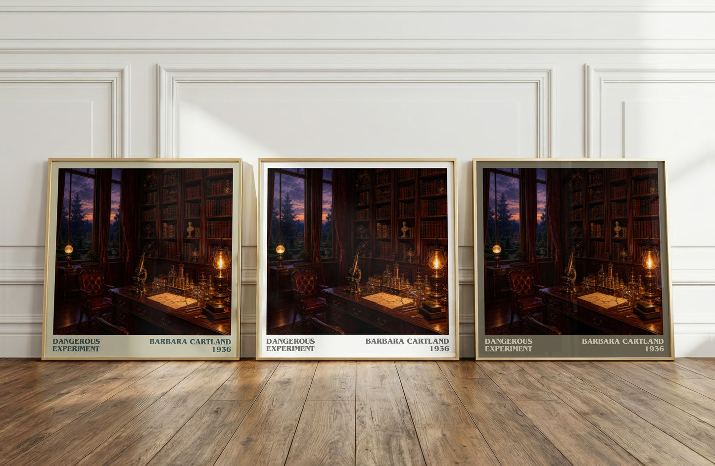 Dangerous Experiment literary art print colour and style options – Barbara Cartland book art