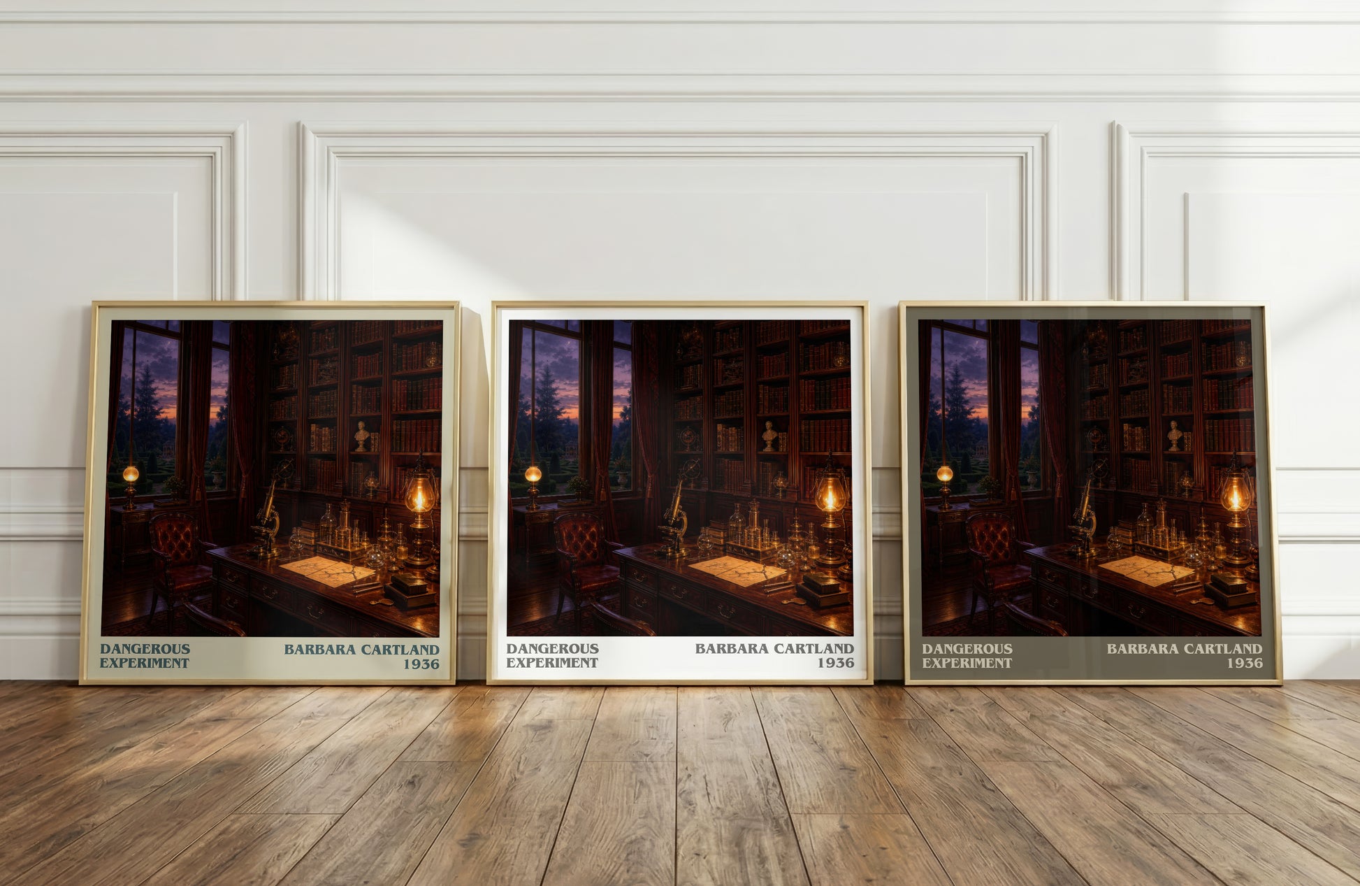 Dangerous Experiment literary art print colour and style options – Barbara Cartland book art