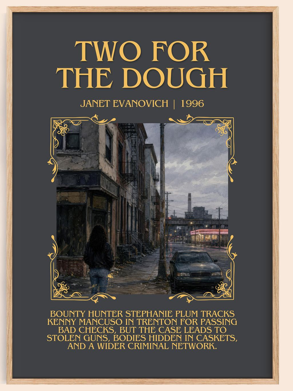 Two for the Dough Minimalist Book Poster by Janet Evanovich – book poster