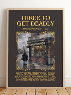 Three to Get Deadly Minimalist Book Poster by Janet Evanovich – image 2