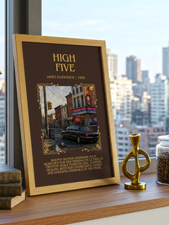 High Five Minimalist Book Poster by Janet Evanovich – image 3
