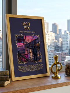 Hot Six Minimalist Book Poster by Janet Evanovich – image 3