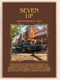 Seven Up Minimalist Book Poster by Janet Evanovich – image 1