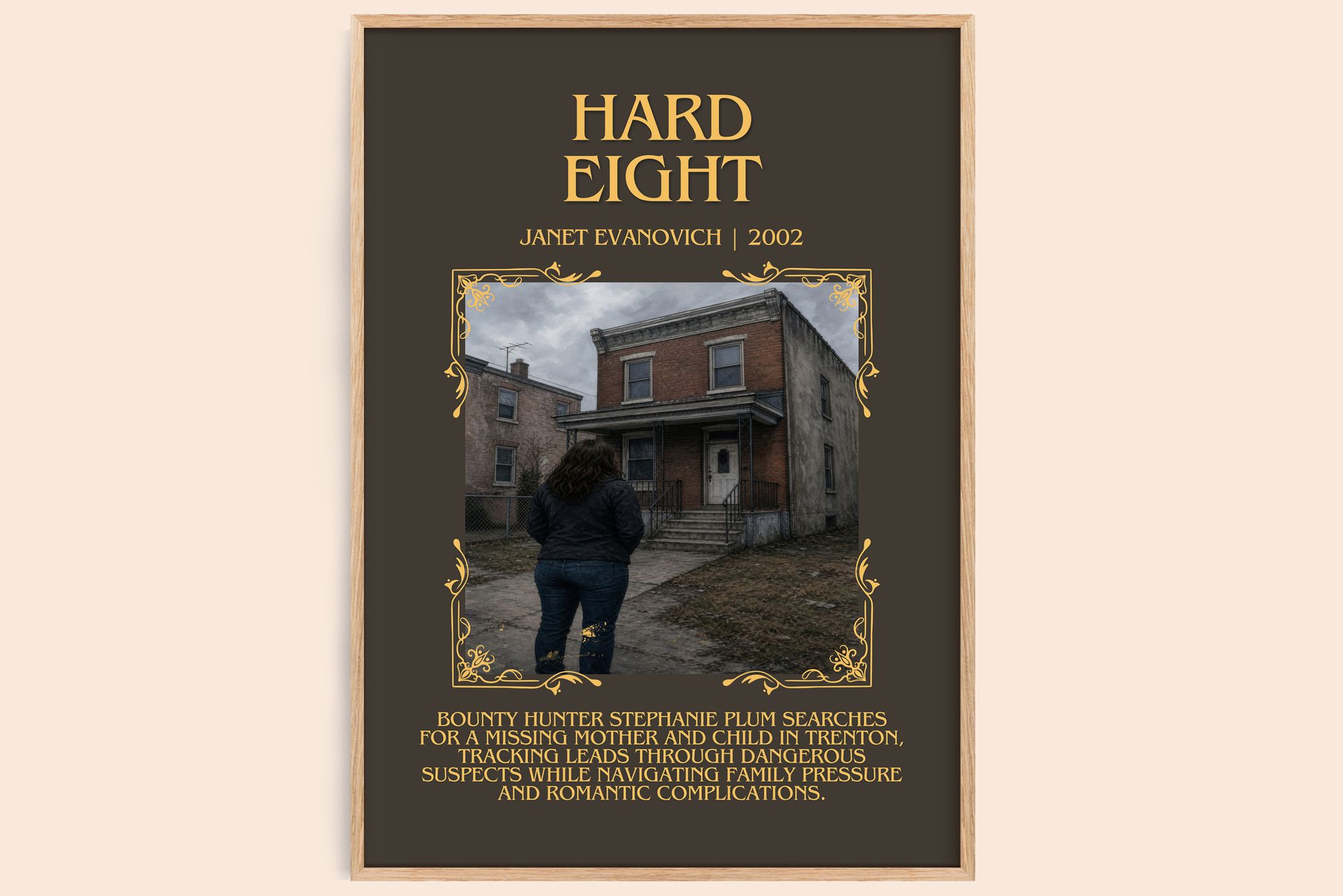 Hard Eight Minimalist Book Poster by Janet Evanovich