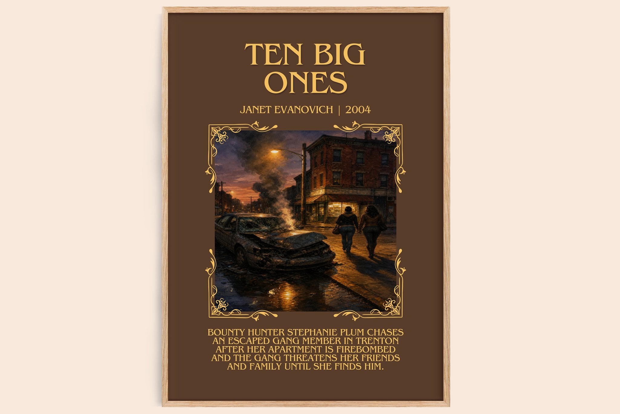 Ten Big Ones Minimalist Book Poster by Janet Evanovich