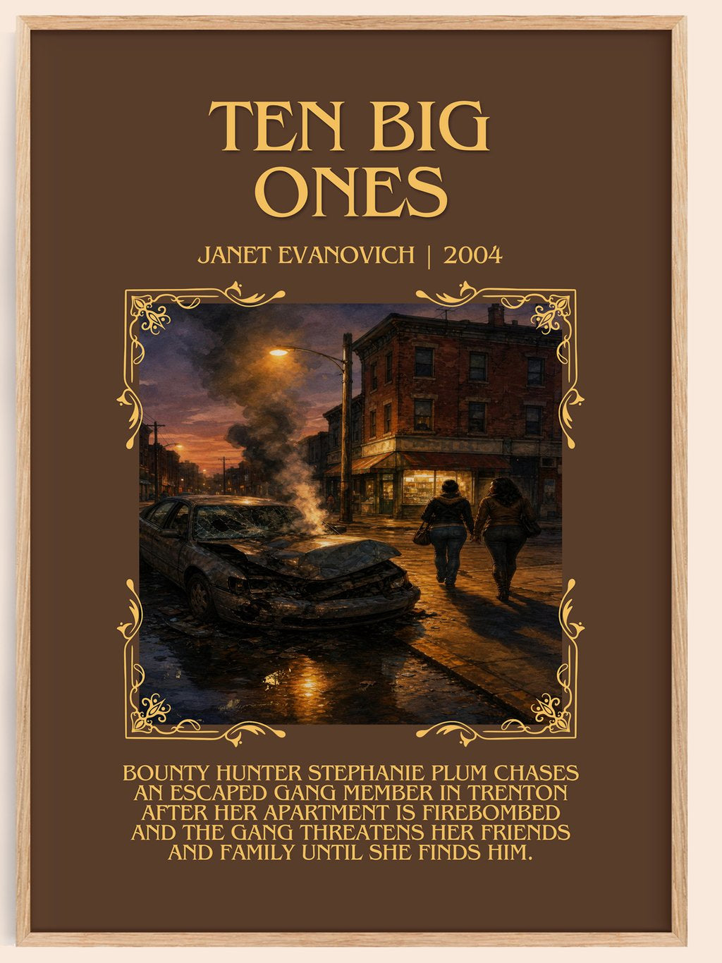 Ten Big Ones Minimalist Book Poster by Janet Evanovich – book poster