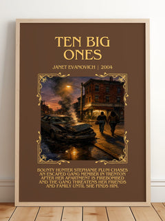 Ten Big Ones Minimalist Book Poster by Janet Evanovich – image 2