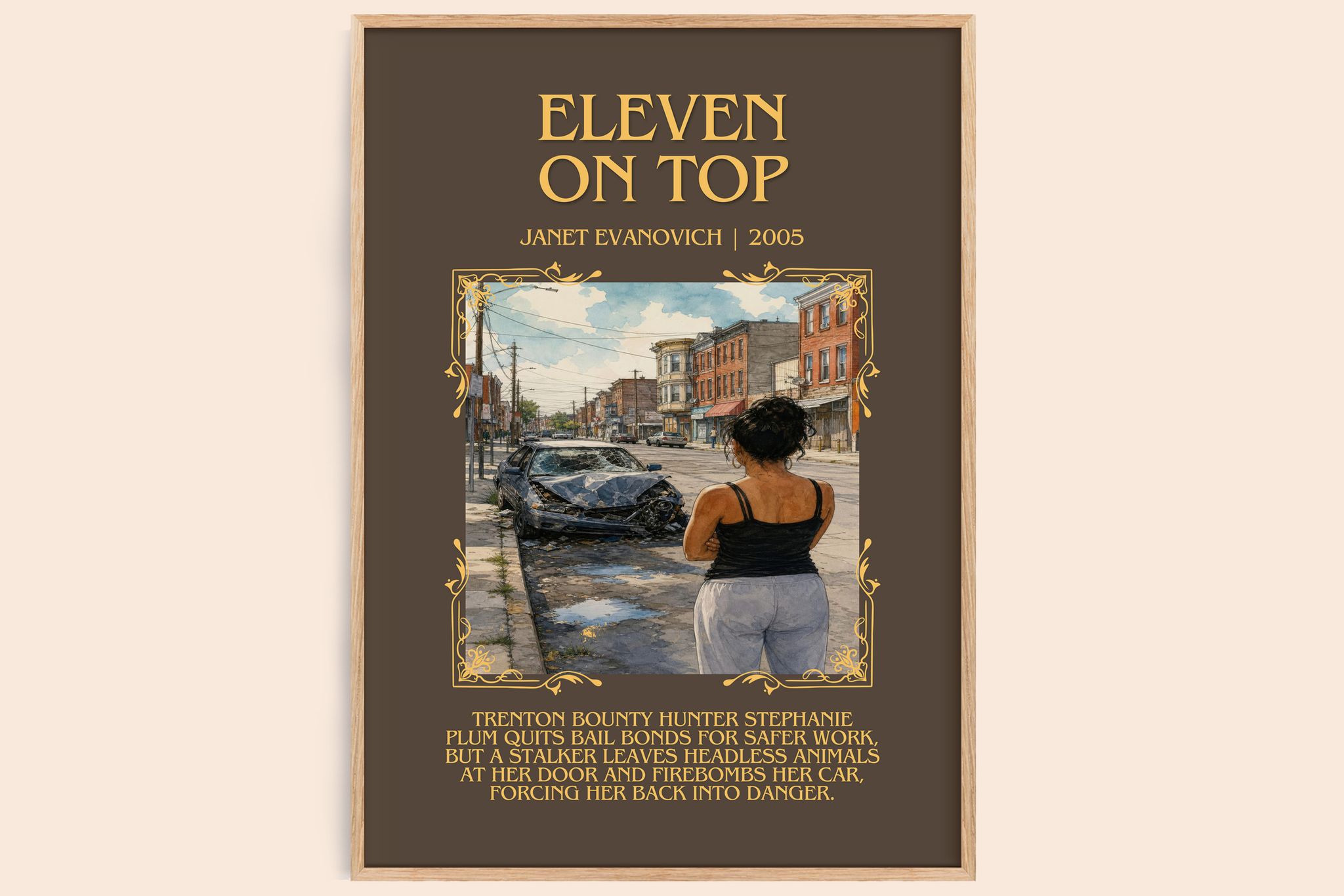 Eleven on Top Minimalist Book Poster by Janet Evanovich