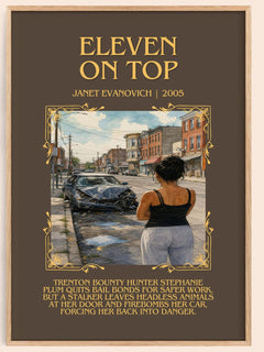 Eleven on Top Minimalist Book Poster by Janet Evanovich – image 1