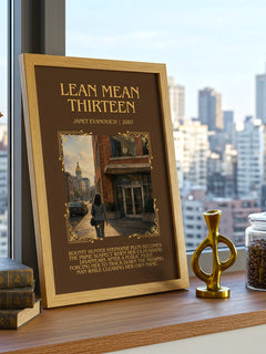 Lean Mean Thirteen Minimalist Book Poster by Janet Evanovich – image 3