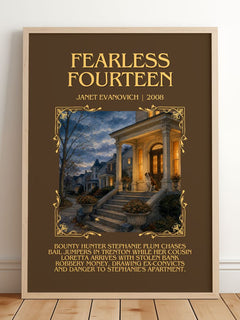 Fearless Fourteen Minimalist Book Poster by Janet Evanovich – image 2