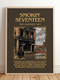 Smokin' Seventeen Minimalist Book Poster by Janet Evanovich – image 2