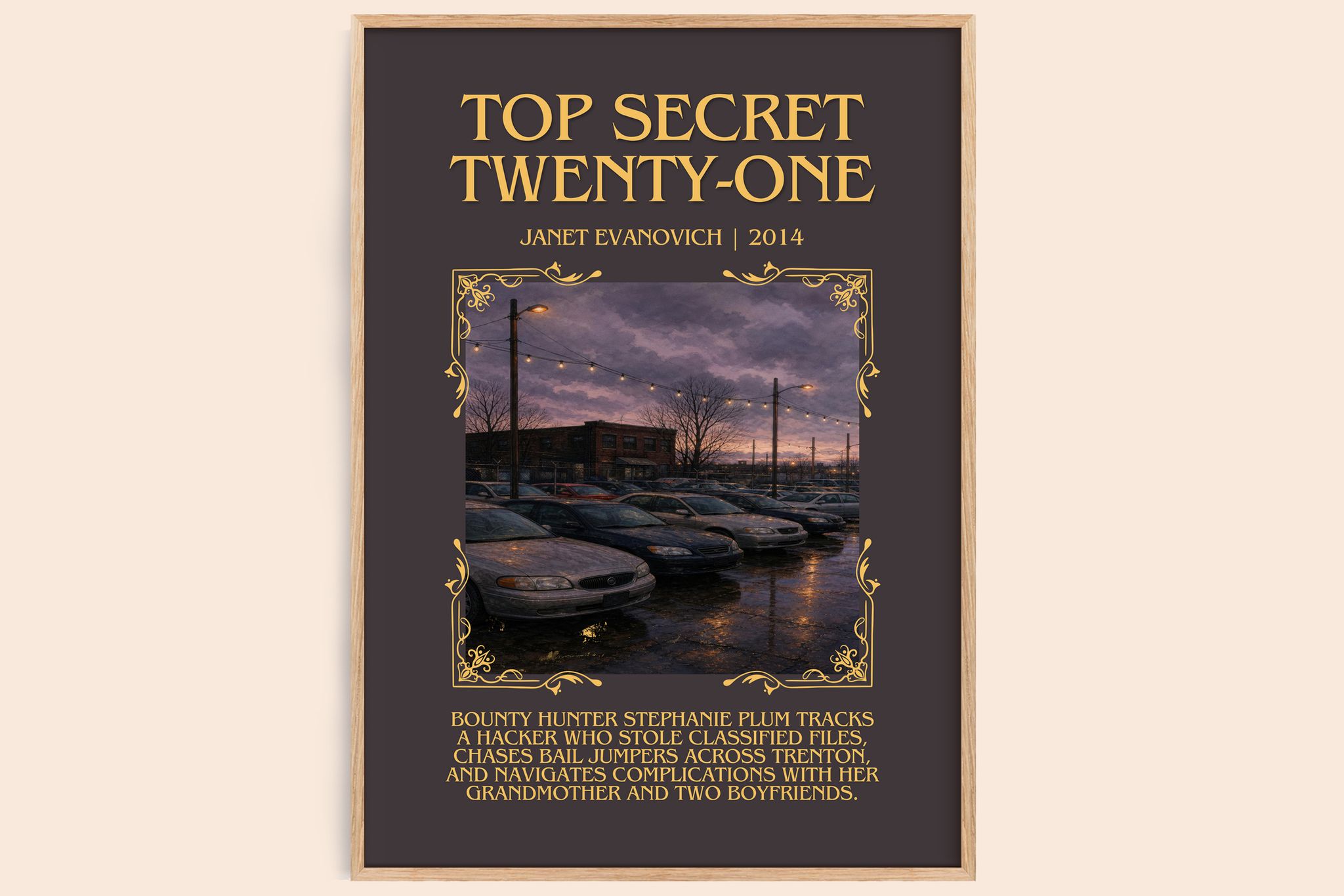 Top Secret Twenty-One Minimalist Book Poster by Janet Evanovich