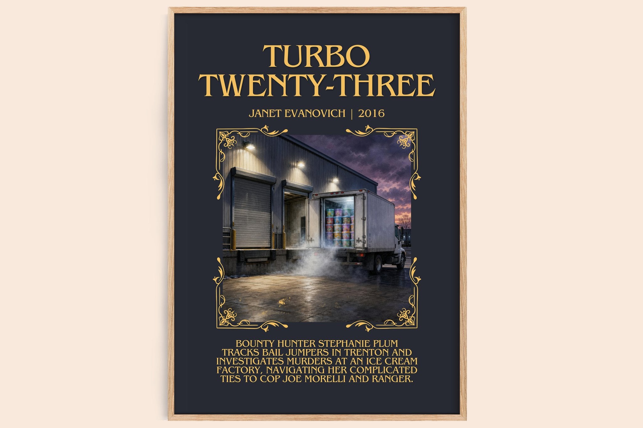 Turbo Twenty-Three Minimalist Book Poster by Janet Evanovich
