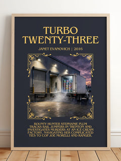 Turbo Twenty-Three Minimalist Book Poster by Janet Evanovich – image 2