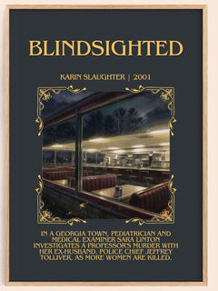 Blindsighted Minimalist Book Poster by Karin Slaughter – image 1