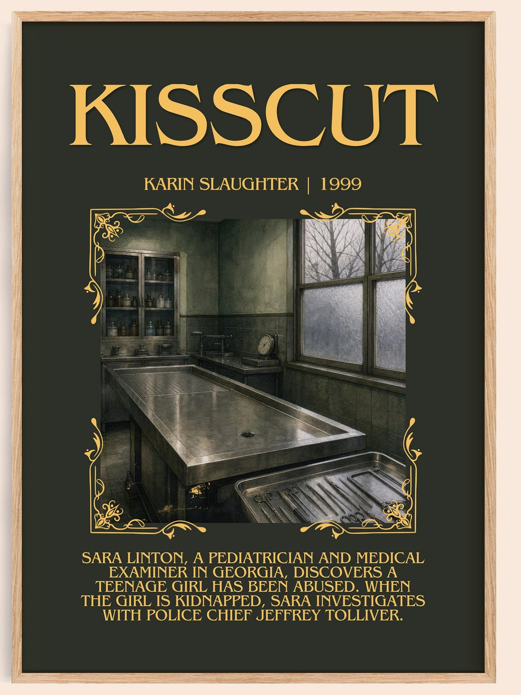 Kisscut Minimalist Book Poster by Karin Slaughter – book poster