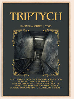 Triptych Minimalist Book Poster by Karin Slaughter – image 1