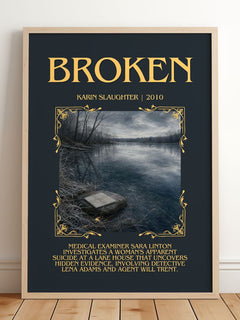 Broken Minimalist Book Poster by Karin Slaughter – image 2