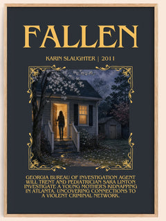 Fallen Minimalist Book Poster by Karin Slaughter – image 1
