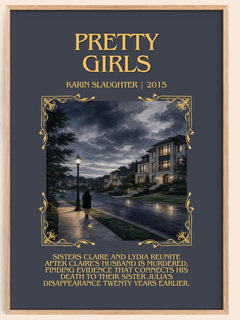Pretty Girls Minimalist Book Poster by Karin Slaughter – image 1