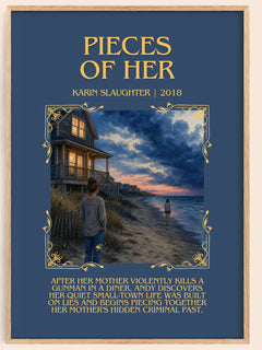 Pieces of Her Minimalist Book Poster by Karin Slaughter – image 1