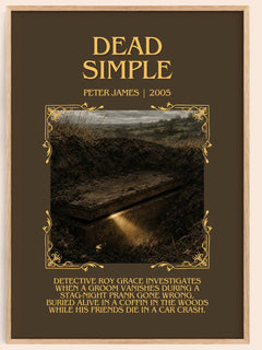 Dead Simple Minimalist Book Poster by Peter James – image 1