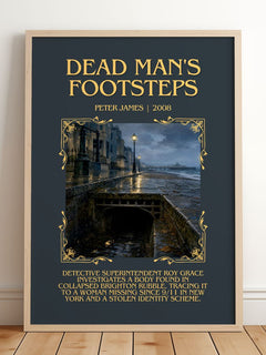 Dead Man's Footsteps Minimalist Book Poster by Peter James – image 2