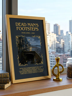 Dead Man's Footsteps Minimalist Book Poster by Peter James – image 3