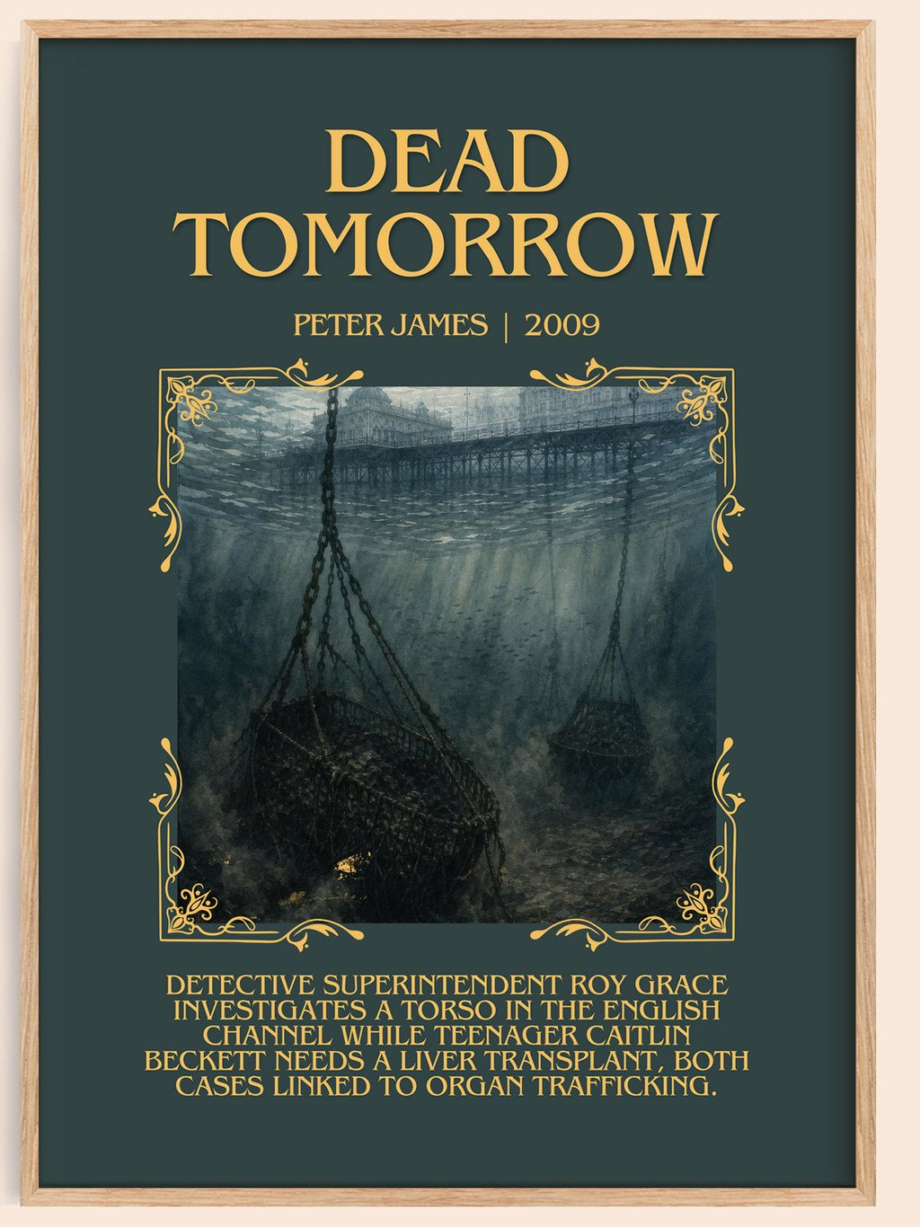 Dead Tomorrow Minimalist Book Poster by Peter James – book poster