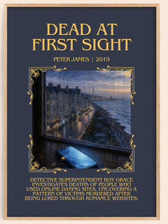 Dead at First Sight Minimalist Book Poster by Peter James – image 1