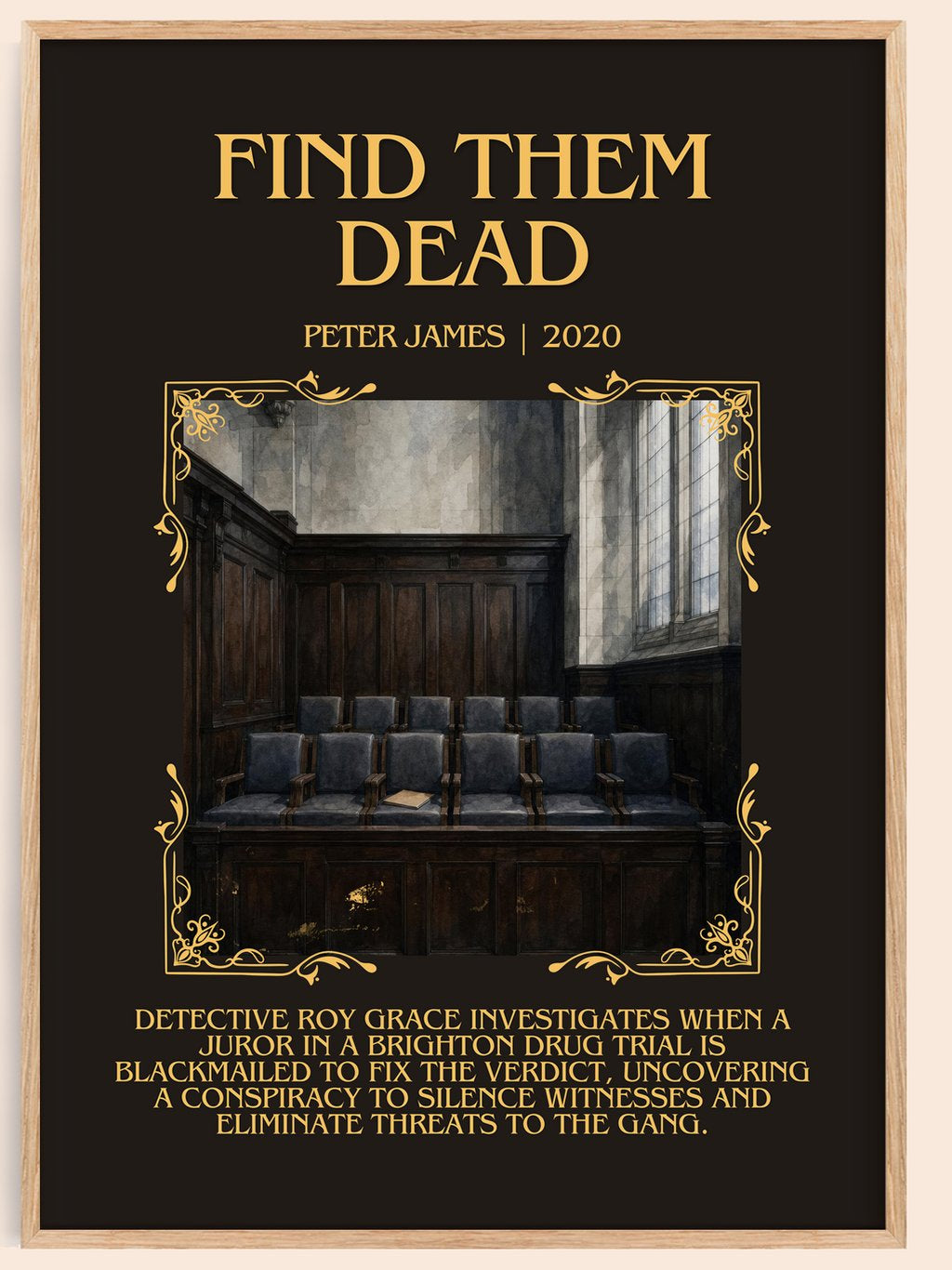 Find Them Dead Minimalist Book Poster by Peter James – book poster
