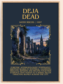 Déjà Dead Minimalist Book Poster by Kathy Reichs – image 1