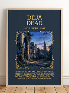 Déjà Dead Minimalist Book Poster by Kathy Reichs – image 2