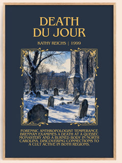 Death du Jour Minimalist Book Poster by Kathy Reichs – image 1