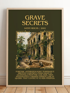 Grave Secrets Minimalist Book Poster by Kathy Reichs – image 2