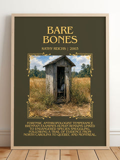 Bare Bones Minimalist Book Poster by Kathy Reichs – image 2