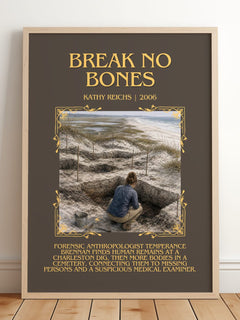Break No Bones Minimalist Book Poster by Kathy Reichs – image 2